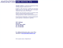 Tablet Screenshot of amstadterarchitects.com